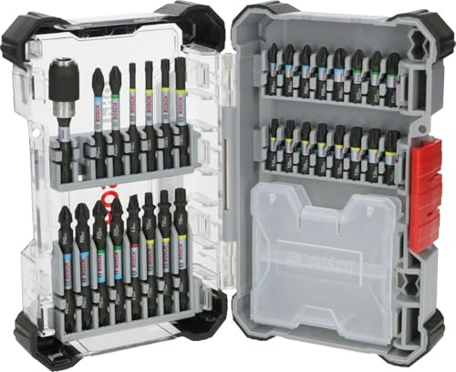 Bosch 31x PRO Impact Bit Set, Display, 6 x 31-tlg. | 200 x 107 mm, Professional Zubehör Schraubendreher, Bohrmaschine/Schrauber