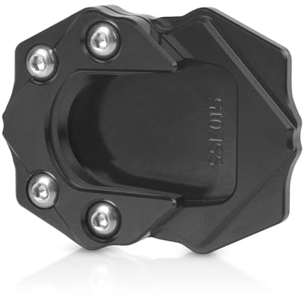 MZ-STORE Motorrad CNC Aluminium Seitenständer Vergrößerung Seitenständer Platte für GTS GTV 250 300 2013-2023-Schwarz