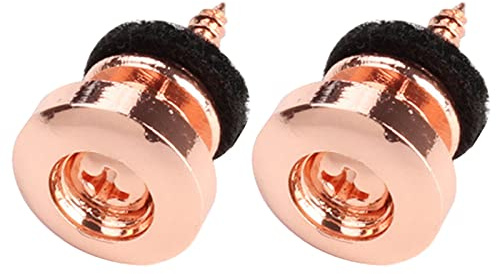 Gitarrengurtschlösser aus Metall, 2 Stück, Gitarrengurtknöpfe, Endstifte mit Befestigungsschrauben und Filzkissen, Gitarrengurt, Knopfschloss, Gitarrengurt-Halter, Gitarrengurt, Gitarrengurt,