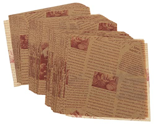 TOPBATHY Fogli Da 200 Pezzi Carta forno da forno carta da kraft marrone carta da forno riutilizzabile pergamena carta da imballaggio carta da forno oleata carta oleata Sandwich cibo