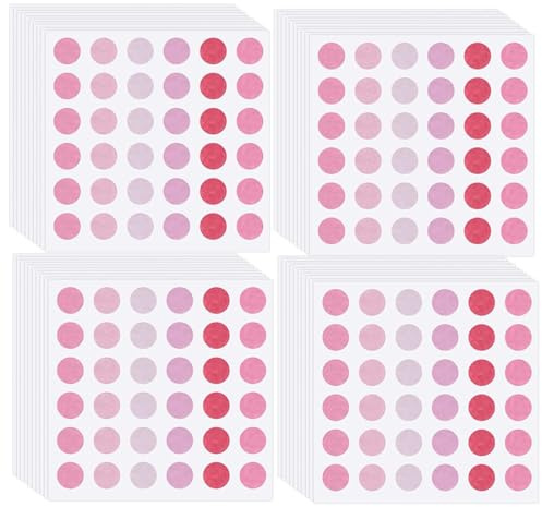 ZAMXHUG klebepunkte,8mm Kleine Dot Aufkleber 1800 Stück Selbstklebende Runde Sticker Klebepunkte Runde Punktaufkleber Selbstklebende Ettiketten Markierungspunkte Aufkleber Bunte Punkte Für Büro
