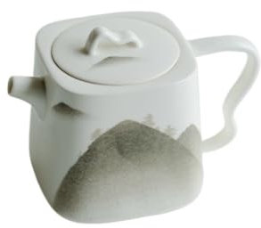 Infusor de Té Tetera Tetera de porcelana blanca con filtro for el hogar, tetera sencilla for cocina, restaurante, lechera, 140 ml Tetera Té Más Empinado