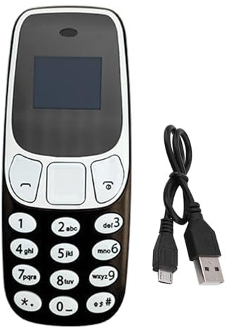 Generic Teléfono de Botones Grandes para Personas Mayores - Teléfono Móvil en Miniatura con Doble Tarjeta y Reproductor MP3 | Teléfono de Emergencia para Personas Mayores