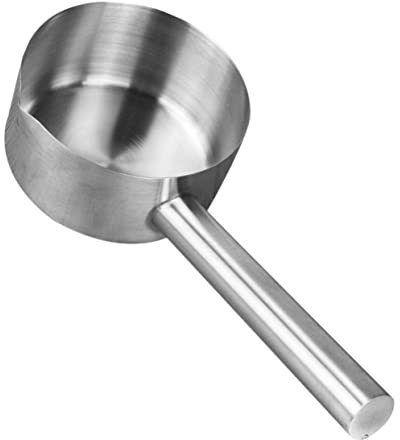 KICHOUSE Mestolo in Acciaio Resistente Per Acqua Utensile Da Cucina Mestolo Per Zuppa Cucchiaio Per Innaffiare Durevole e Robusto