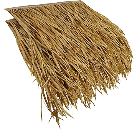 DWZL Kunststroh-Dach aus PE/PVC, Tropisch Dekorativ, Thermo-Verschweißt für Tiki-Bar, Garten, Terrasse, Deck & Pavillons - Kunst-Palmen Sonnenschutz(Size:30pcs,Color:A)