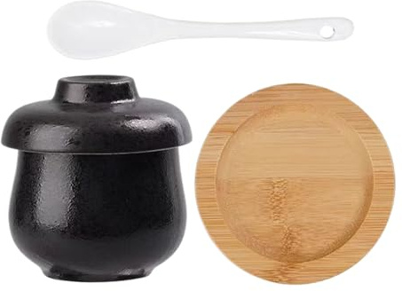 Bexdug Keramisk ångkopp – 250 ml keramik liten läckagesäker nudelskål med locksked | hem kök ägg vaniljsås maskin skål | för ägg grönsakssoppor förrätt fågelbo