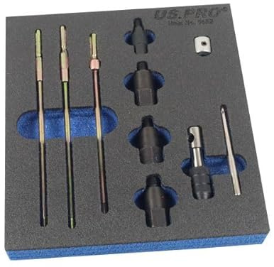 US PRO Tools Glow Plug Thread Reamer Set M8 M10 M12 T-Bar Ratchet 5652
