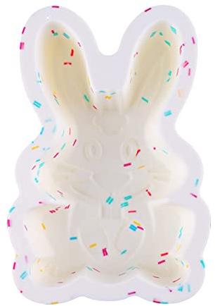 Stampo in silicone con coniglio di Pasqua Utile da forno riutilizzabile e antiaderente per torte cioccolato gelatina budini Ideale feste cotture casalinghe