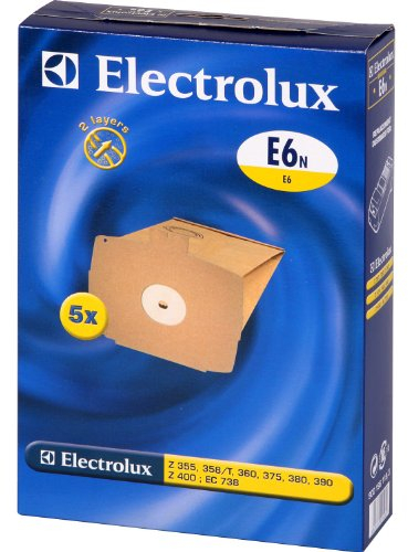 Electrolux E6N - Accesorios para aspiradora (5 bolsas de papel y 1 microfiltro)