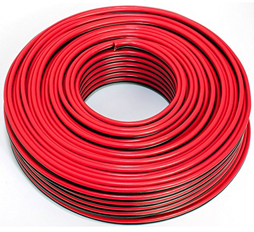 SeKi Cavo per altoparlante, 2 x 2,50 mm2, 50 m, rosso/nero, CCA