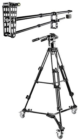 Walimex Pro Video Kamera Kran Set Director Pro II inkl. Videostativ EL-9901 und Stativwagen
