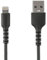 StarTech.com Cavo da USB-A a Lightning 2m nero, Robusto e resistente cavo in fibra aramidica, Certificato Apple Mfi (RUSBLTMM2MB)