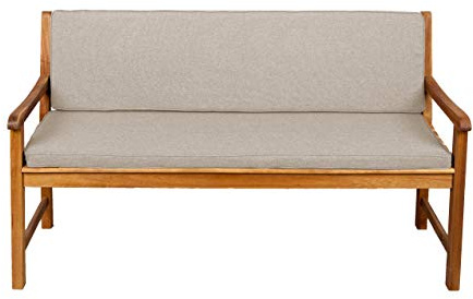 Gutekissen® Bankauflage Terrassen-Rasenbank oder Schaukel Gartenmöbel FK5 (110x50x50, Beige)
