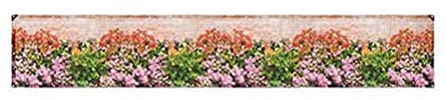 Maximex Sichtschutz Mauer-Blumen 5 m - Inkl. 25 extra langen Kabelbindern, Polyethylen, 85 x 500 cm, Mehrfarbig