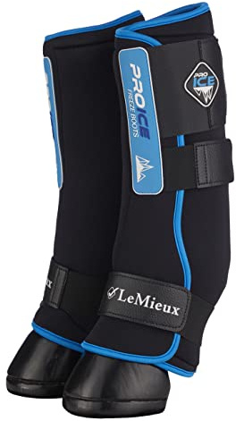LeMieux ProIce Freeze Therapie-Pferdestiefel – Schutzausrüstung und Trainingsgerät – Pferdestiefel, Wraps & Zubehör (schwarz/groß)