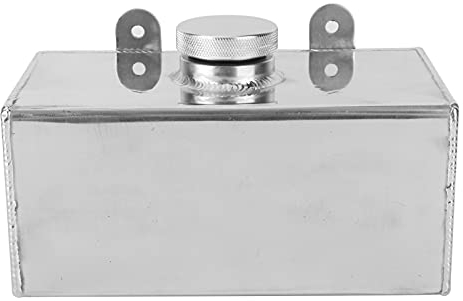 Keenso Aluminium Scheibenwaschflasche 2L Polierter Ladeluftkühler Spray Tank Universal Autoteile