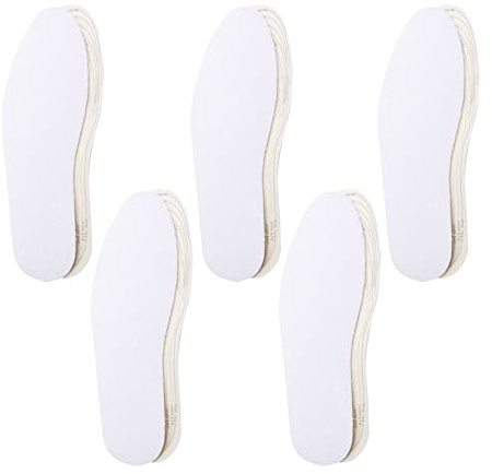 5 Pairs Odor Control Insole,Cotton Terry Cloth Shoe Insoles for Summer,Absorbs Sweat & Controls Odour Ideal for Wear Without Socks,Barefoot Odour Stop Inserts