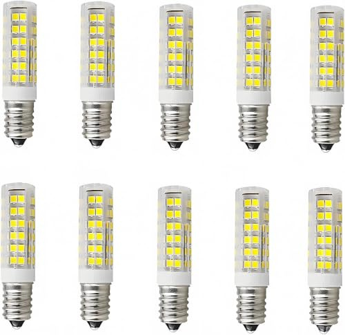 Jiotouhu E14 Led Birne Kaltweiß, 7W 6000K E14 Glühbirne Ersatz für 70W Halogenlampen, 700Lm, AC 220-240V, Nicht Dimmbar Kein Flackern Led Energiesparlampe, für Küche, Wohnzimmer (10 Stück)