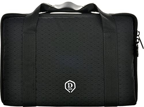 ONE80 Dart Master Dart Box Dart Case Dartbox Dartkoffer Moderne Farben ausreichend Platz für 6 Darts und viel Zubehör (Schwarz)