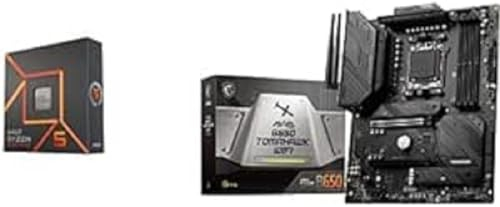 AMD Ryzen 5-7600X Processor + MSI MPG B650 Tomahawk WiFi Motherboard ATX