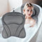 Chiluxendo Almohada Bañera, Cojin Bañera Antideslizantes, Bathtub Pillows, Almohada de Baño con Tecnología de Malla de Aire 4D y 6 Ventosas, Accesorios de Baño con Reposacabezas Ergonómicos (Gris)