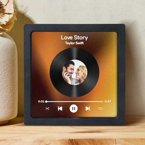 Kühlschrankmagnet mit Musik, personalisierte Fotos und Spotify-Musik-Lade-Kühlschrankmagnete, spielbare Musik, wiederverwendbare Geschenke für Paare und Heimdekoration, Valentinstag, Freund, Freundin