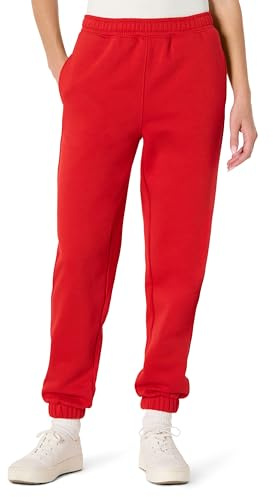 Amazon Essentials x Sofia Grainge Pantalon de jogging taille haute, style décontracté Femme, Rouge, XXL