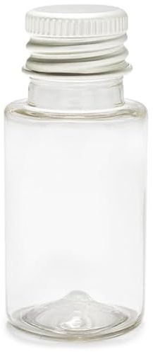 GRAN VELADA Bouteille en PET transparente avec bouchon à vis en aluminium Réutilisable et recyclable 26 x 58 mm