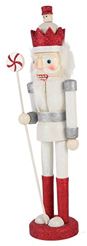 VALICLUD Figura de Soldado Cascanueces de Madera Decorativa de Navidad Adorno Tradicional Navideño para Mesa y Hogar Diseño Clásico para Festivo