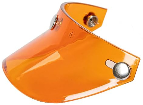 AMENGJ Visiere Casque Moto Visière Rabattable à 3 Boutons-Pression for Casque de Moto Ouvert(Color 3)