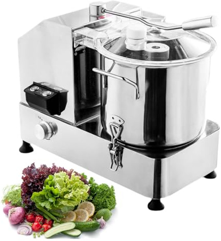 Stainless Steel Electric Chopper,Commercial Meat Vegetable Food Processor,2000W Adjustable Speed Food Chopper with Visible Transparent Window 9L