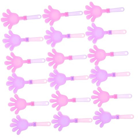 FRCOLOR 60pcs Mini Hand Clappers Colorful Plastic Noisemakers for Sports Event Clappers Bulk Party Favors Goodie Bag Fillers Castanets for Birthdays and Festivals