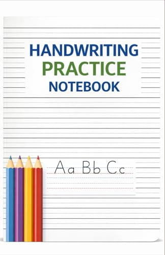 3 Line Handwriting Practice Notebook A5 Three-Line Writing Paper for Children | Learn to Write Letters Correctly: Three-Line Lined Paper for Early ... Language Learners and Primary School Children
