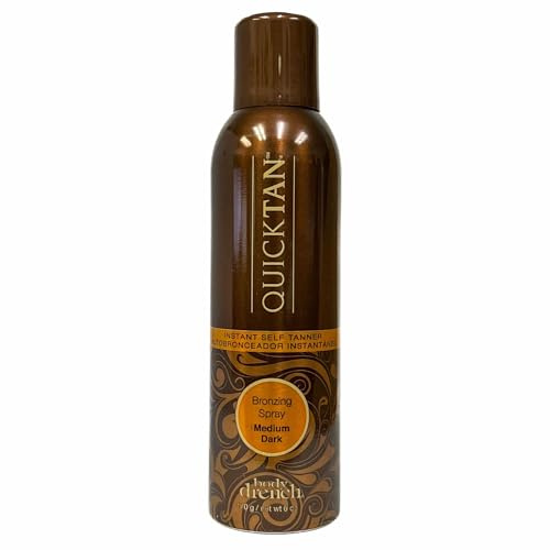 Body Drench Quick Tan Instant Self Tanner Bronzing Spray, Medium/Dark 6 oz (Pack of 4)
