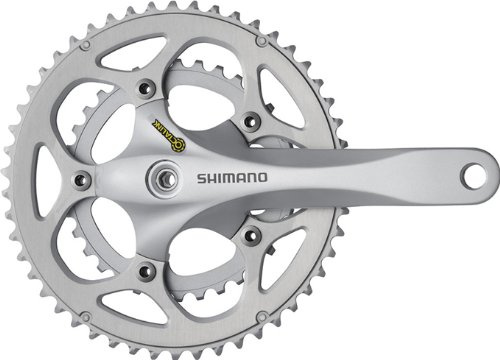 Shimano Road FC-R345 2x9-fach Kompakt Kurbelgarnitur, Silver, 175 mm