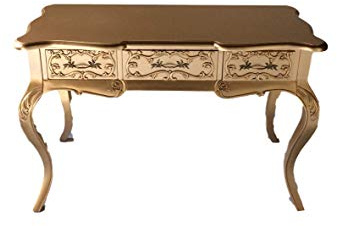 Kunibert Barock Louis Seize renässans rokoko sekreterare färg: guld skrivbord toalettbord längd 122 x höjd 79 x bredd 51 cm nr 4