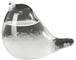 Hovico Storm Weather Forecaster, Water Drop Weather Predictor, Drop-Shaped Glass Barometer, Home and Office Decorative Glass Bottles (A)