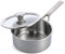 Merten & Storck Tri-Ply Stainless Steel 18cm/2 Litre Saucepan with Lid, Professional Cooking, Multi Clad,Measurement Markings,Drip-Free Pouring Edges,Durable Glass Lid,Induction,Oven