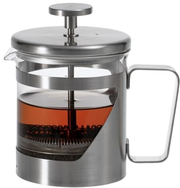 HARIO THSV-2-HSV Harrier 7 - Café tipo prensa, vidrio resistente al calor, acero inoxidable, capacidad práctica: 300 ml