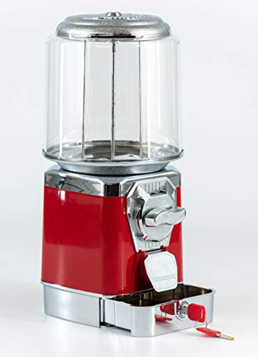 foodis Distributeur de Bonbons avec Monnayeur 1 Euro et Caissette - Machine a Bonbon pour usage professionel - Distributeur de Bonbons Automatique, Chewing Gum Machine