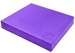 Orange Gym Balance Pad - 38x32,5x6 cm - Voilett - Balance Kissen für Ganzkörpertraining - Sportgerät für zu Hause - Training von Rumpfstabilität, Muskeln, Gleichgewicht und Koordination