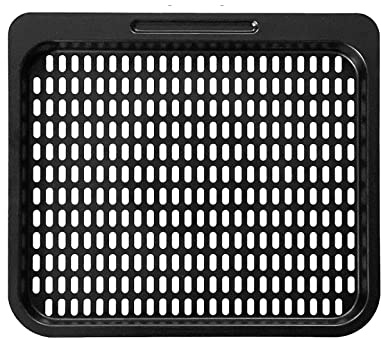 10x9inch Square Air Fryer Crisper Plate Cooking Tray Removable for Instant Vortex Plus10 Qt, Nonstick Air Fryer Tray Grill Pan Replacement Parts for PowerXL Chefman Innsky CROWNFUL 10.6Qt