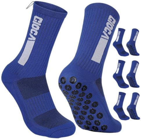 Fußballsocken 3 paar Fußball Socken Unisex Socken | Anti-Rutsch-Design | Universal-Maßstab 38-45 | 75% Baumwolle | Stutzen Fussball Herren, Tape Design Fussballsocken Männer