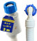 Tubo Carico Acquastop per Lavatrice e Lavastoviglie 3m con Valvola di Sicurezza Diritta e Angolata Ø 3/4 Tubo Acqua Lavatrice con Garanzia di 10 Anni - Monteral