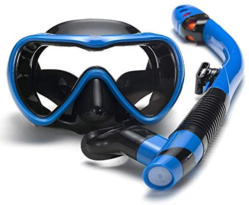 BONOOL Tauchmaske, großer Rahmen, Taucherbrille, voll atmend, beschlagfrei, Schwimmbrille, Maske, Vollgesichts-Schnorchelmaske