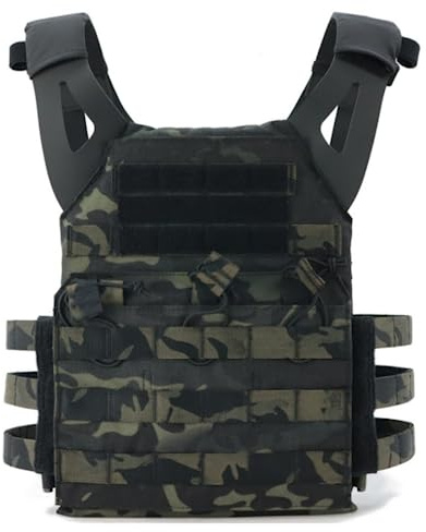 ACEXIER Taktische Weste Leichte JPC Schnellverschlussweste Airsoftweste für Outdoor-Paintball-Schießen Kriegsspiel