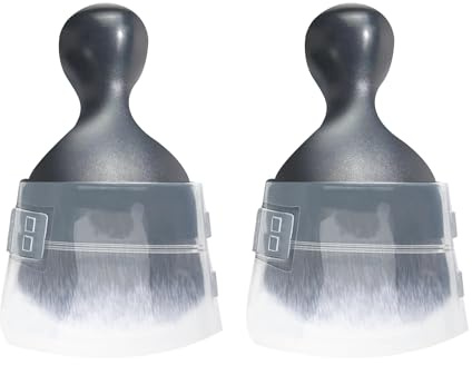 MEMOFYND Lot de 2 brosses de nettoyage de voiture avec 2 housses de protection - Brosse à poussière avec poils doux - Brosse de détail de voiture - Brosse intérieure de voiture pour sièges et tableau