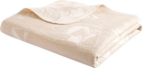 biederlack Babydecke Little Foxes Baumwollmischung beige Größe 75x100 cm