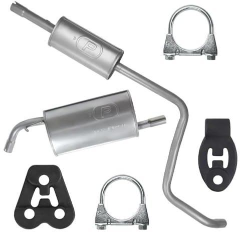 Polmo Schalldämpferset Auspuffanlage Auspuff für Mitsubishi Colt 6 VI Z30 2004-06/2012 1.1 1.3