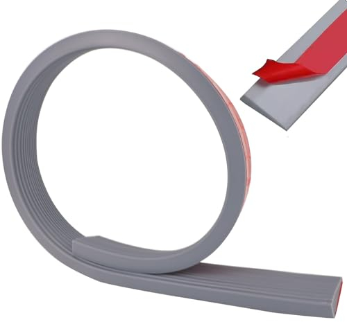 RANJIMA Türschwellenrampe, Rollstuhlrampe 100 x 5,5 x 1.6cm, Übergangsprofil Selbstklebend, Silikon Schwellenrampe, rutschfeste Rollstuhl-Rampe, Rampe Türschwelle für Türschwellen Böden Badezimmer
